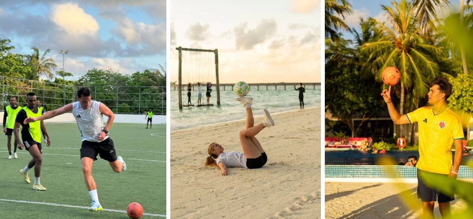 Kandima Maldives brings international football talent and a UNDP-funded Art for Biodiversity exhibition to its shores